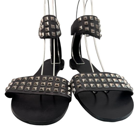 Ash Monoi Black Pyramid Studded Sandals Size 41 - Picture 2 of 8